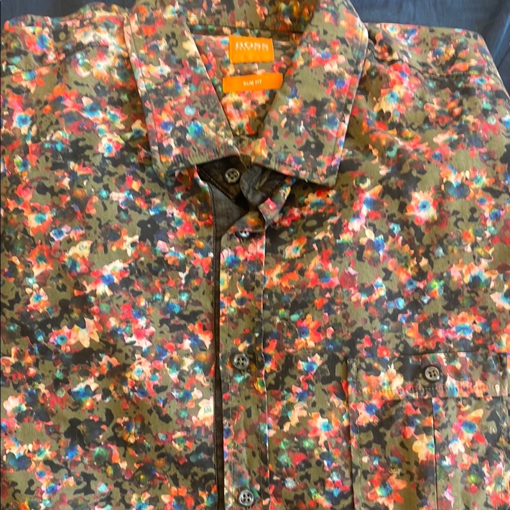 Boss Colorful Camo Men's Shirt